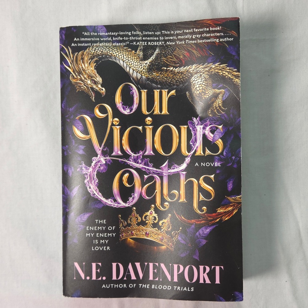 Our Vicious Oaths N.E. Davenport Romantasy First Edition Paperback Book 2025